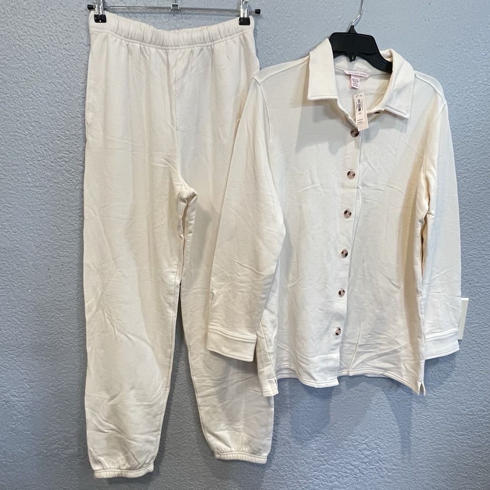 Victoria's Secret Brushed Modal Jogger & Oversized Shirt Loungewear Set M NWT